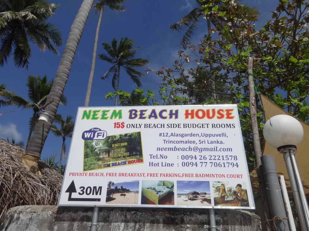 Neem Beach House Trincomalee Extérieur photo